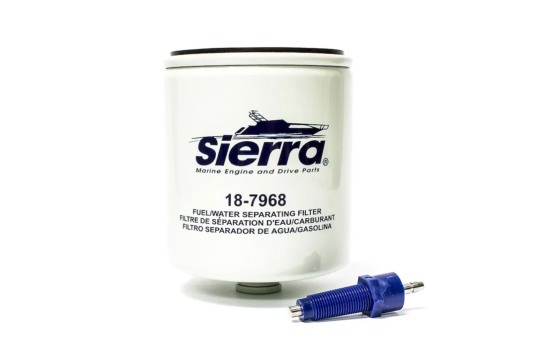 18-7968 – SIERRAMARINE Fuel Water Separator Filter, 10 Micron Element 90 GPH Fuel Injected Engines Fits Mercury Marin...
